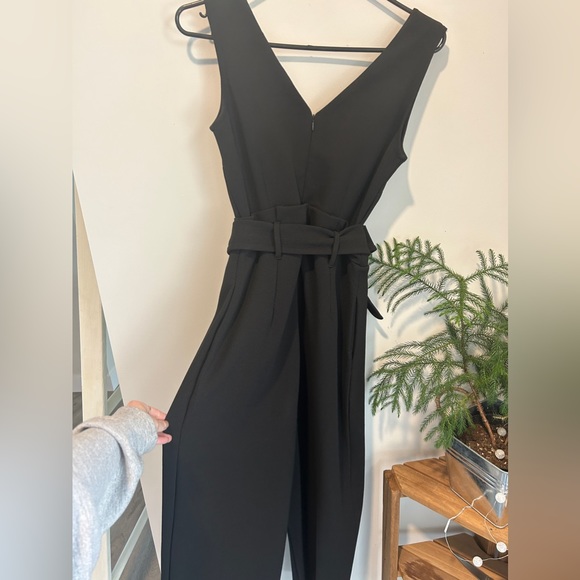 Anthropologie Black Cathy Structured Jumpsuit ~ size XS - Picture 9 of 10